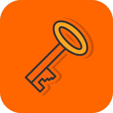 Anahtar. Web simgesi basit illüstrasyon