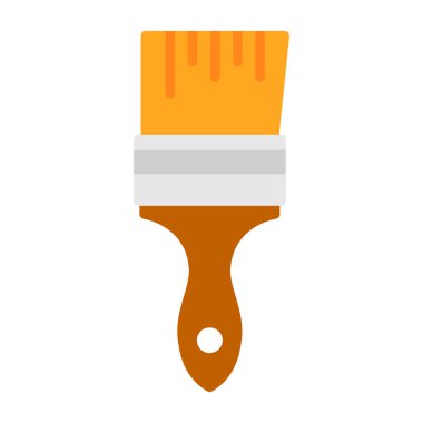 Boya fırçası simgesinin vektör illüstrasyonu