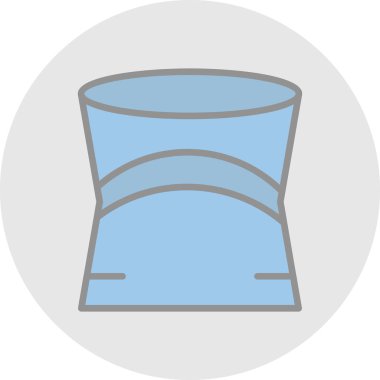 Su. Web simgesi basit illüstrasyon