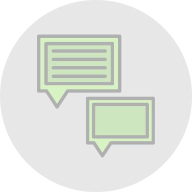 Konuşma baloncukları simgesi, vektör illüstrasyonu