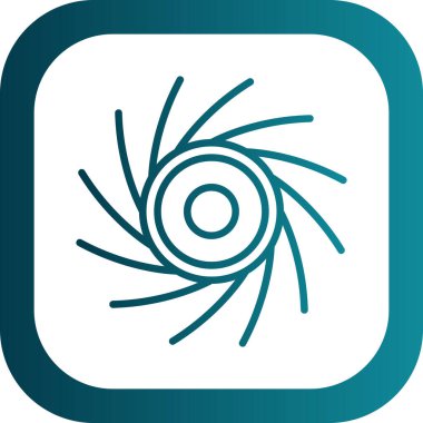 Bir çiçek simgesinin vektör illüstrasyonu