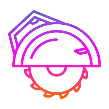 Pasta grafiği simgesi. beyaz üzerinde izole edilmiş turta grafiği vektör renk çizgisi