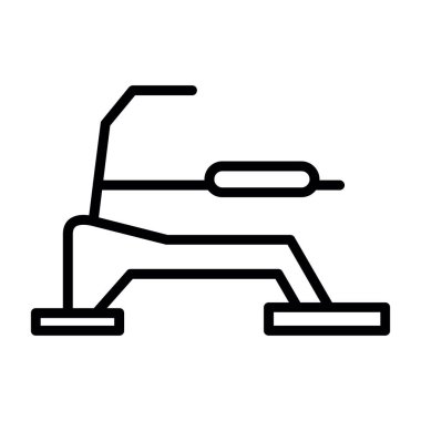 Koşu bandı simgesi vektörü beyaz arkaplanda izole edildi, koşu bandı şeffaf işareti,