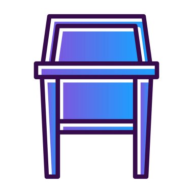 sandalye modern simge vektör illüstrasyonu