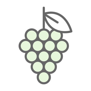 üzüm ikonu vektör illüstrasyonu 