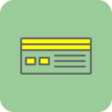 Kredi kartı vektör illüstrasyonu 