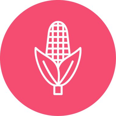 Bir mısır simgesinin vektör çizimi