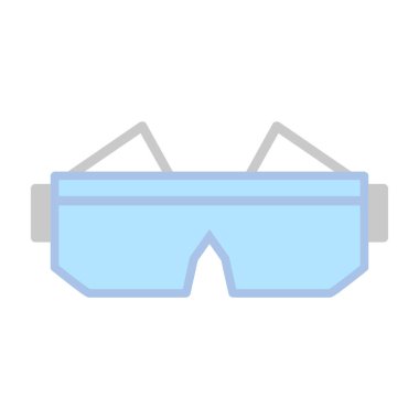 Gözlük. Web simgesi basit illüstrasyon 