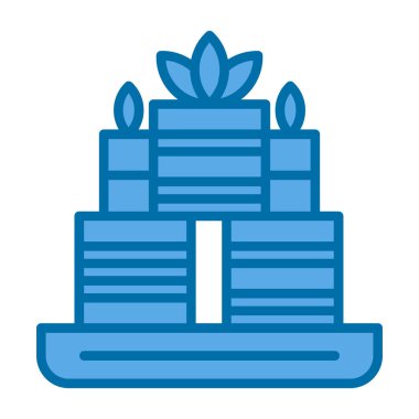 Kek. Web simgesi basit illüstrasyon