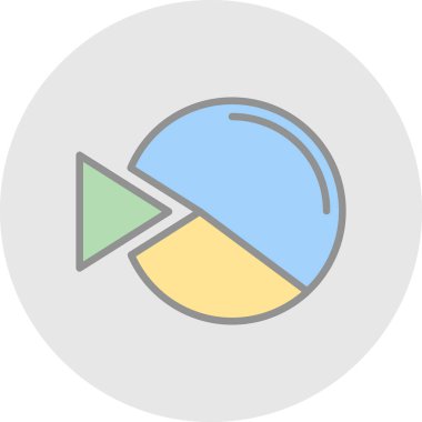 pasta grafiği vektör çizim