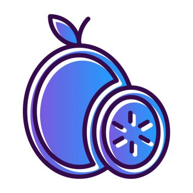 Meyve. Web simgesi basit illüstrasyon