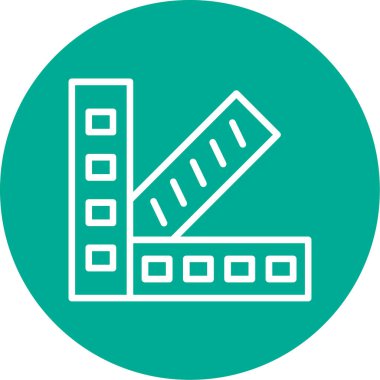 Eşsiz eşitleyici çizgi vektör simgesi