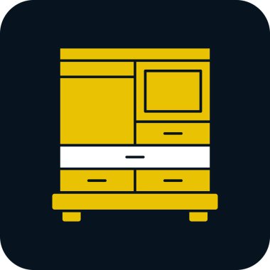 mobilya ikonu vektör illüstrasyonu