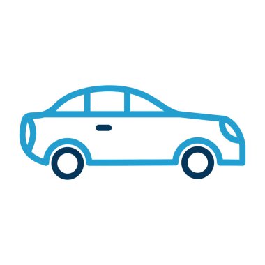 araba simgesi, vektör illüstrasyonu 