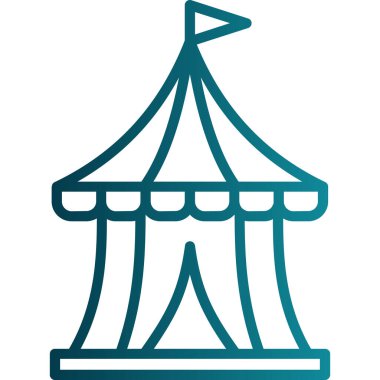 Sirk çizgisi vektör simgesi