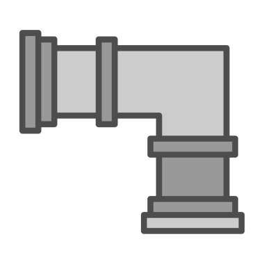 Teleskop simgesi. Taslak çizimi. teleskop vektör sembolü