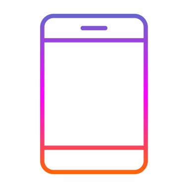 Akıllı telefon simgesinin vektör illüstrasyonu 
