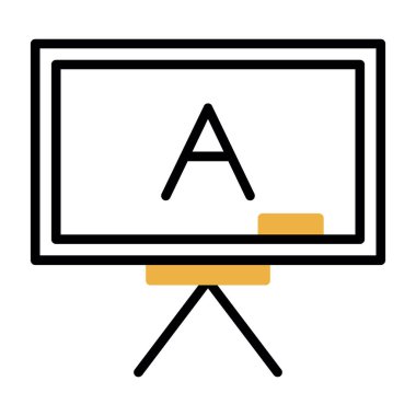 Tahta. Web simgesi basit illüstrasyon