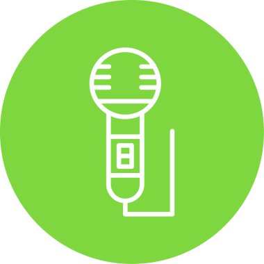 mikrofon simgesi vektör illüstrasyonu