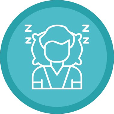 kadının simgesi. vektör çizim