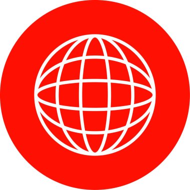 Dünya çapında simge vektör illüstrasyonu 