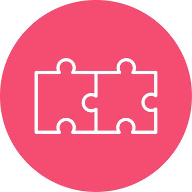 yapboz parçaları, ağ basit illüstrasyon