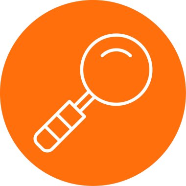 Büyütme cam simgesi vektör illüstrasyonu 