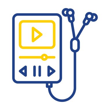 ses oynatıcı simge vektör çizimi