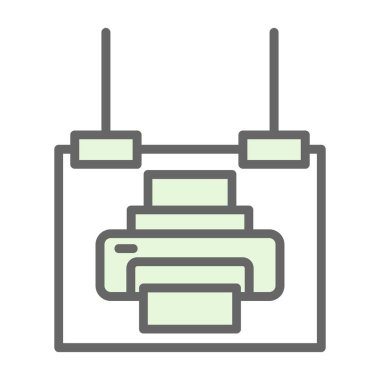 cctv vektör renk çizgisi simgesi