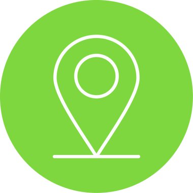 konum pin simgesi vektör illüstrasyonu 