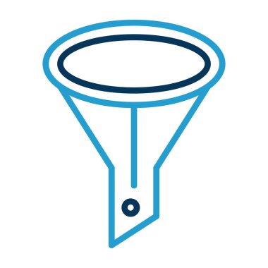 modada izole edilmiş arkaplanda huni simgesi 