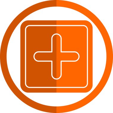 Artı işaret simgesi, vektör illüstrasyonu