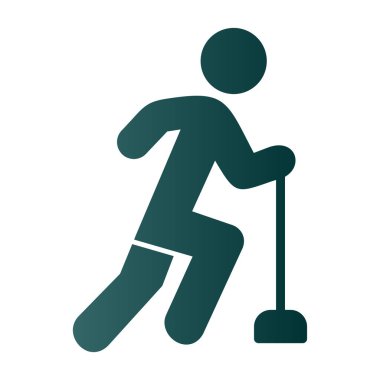 İzole edilmiş tek bir adamın vektör çizimi