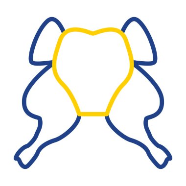 hayvan fil simge vektör çizim