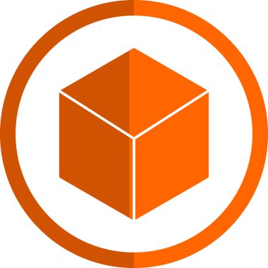 Kutu. Web simgesi basit illüstrasyon