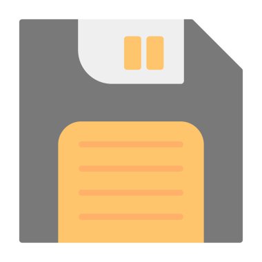 Diskete. Web simgesi basit illüstrasyon