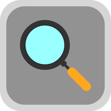 büyütme cam vektör simgesi