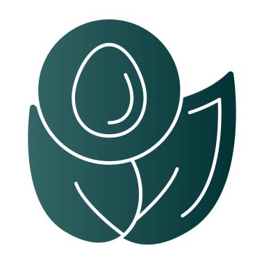 Bir çiçeğin vektör illüstrasyonu