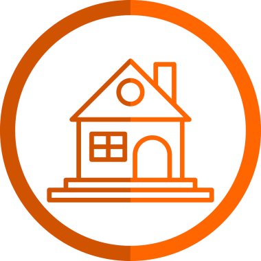 Ev ikonu. taslak ev vektör illüstrasyonu 