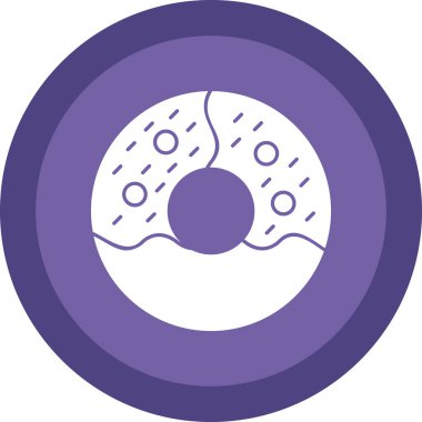 Çörek ikonu vektör illüstrasyonu