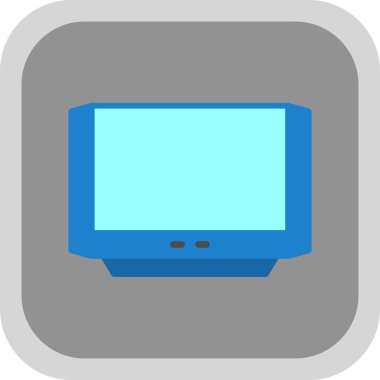 TV simgesi vektör illüstrasyonu 