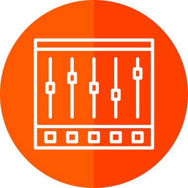 Denetleyici ya da müzik çalar simgesinin vektör çizimi 