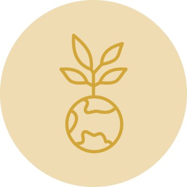 Küre. Web simgesi basit illüstrasyon