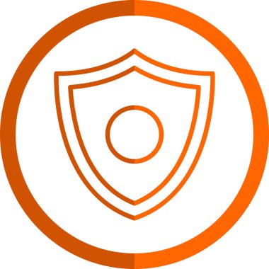 kalkan simgesi web basit illüstrasyon