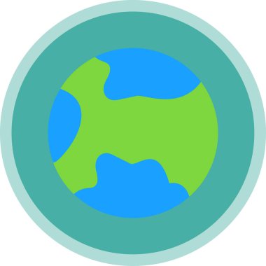 Küre. Web simgesi basit illüstrasyon