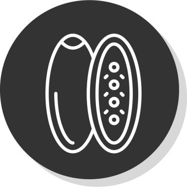 Tek bir simgenin vektör illüstrasyonu