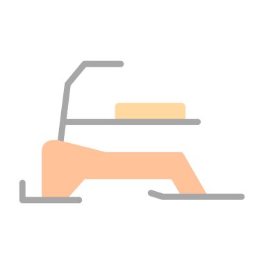 yatak ikonu vektör illüstrasyonu