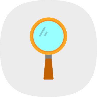 Büyütme camı izole edilmiş ikon web illüstrasyon tasarımı