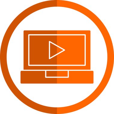 dizüstü bilgisayar simgesi, vektör illüstrasyonu basit tasarım