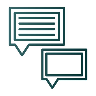 Konuşma baloncukları simgesi, vektör illüstrasyonu